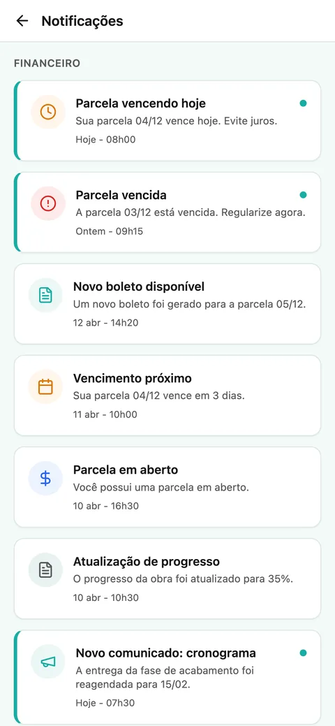 App Cantiere — notificações